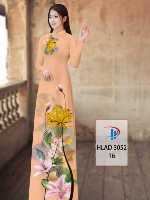 Vải Áo Dài Hoa Ly AD HLAD3052 36